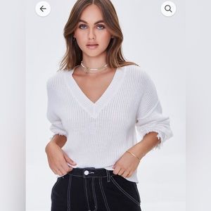 Distressed Sharkbite Sweater